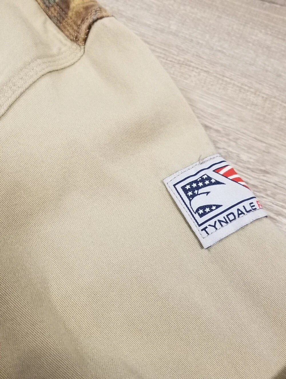 Tyndale FR Flame Resistant Explorer Long Sleeve Work Shirt Mens XXL Tan Camo